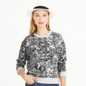 J. Crew Gray Toile Sweatshirt M
